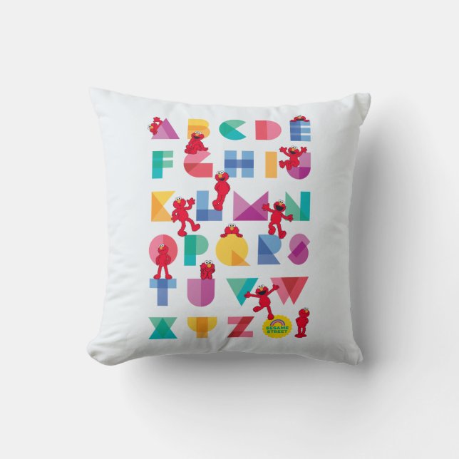 Coussin Sesame Street | L'alphabet d'Elmo (Recto)