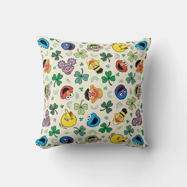 Coussin Sesame Street St. Patrick's Day Motif (Recto)