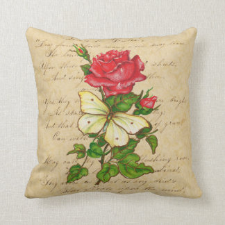 Coussin S'est levé et le papillon