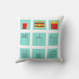 Coussin Set repas hamburger