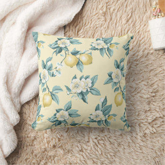 Coussin Shabby Chic Citron Série Florale Design #10