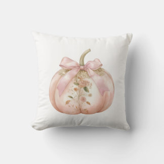 Coussin Shabby Chic Rose Floral Citrouille Coquette Automn