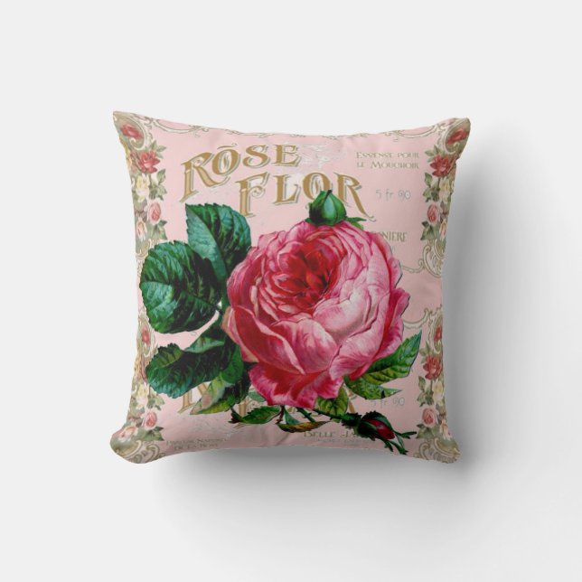Coussin SHABBYCHIC vintage Paris (Recto)
