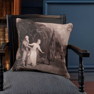 Coussin Shakespeare La tempête Miranda tombe en amour
