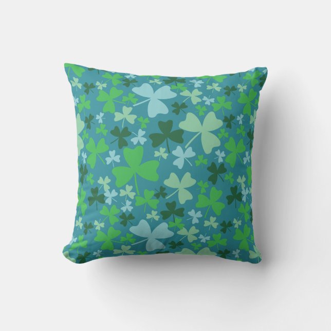 Coussin Shamrock coloré (Recto)