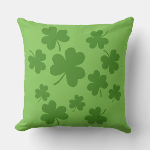 Coussin Shamrock de la Saint Patrick Motif Clover