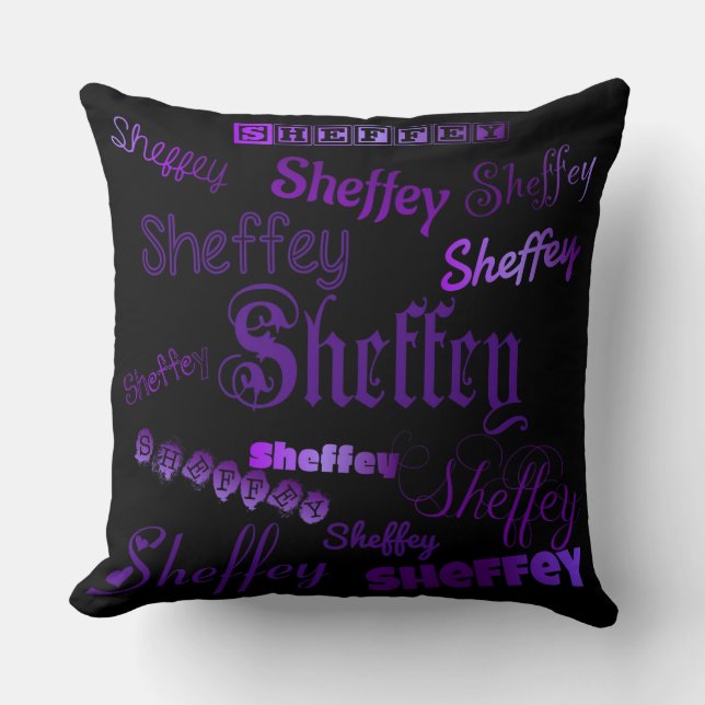 Coussin Sheffey Purple (Recto)