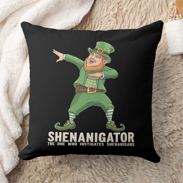 Coussin Shenanigator Dabbing Leprechaun St Patrick's Day (Couverture)