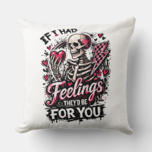 Coussin Si j'avais des sentiments, ils seraient pour toi S