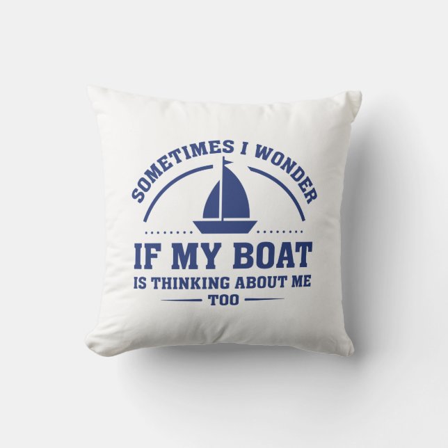 Coussin Si mon bateau (Recto)