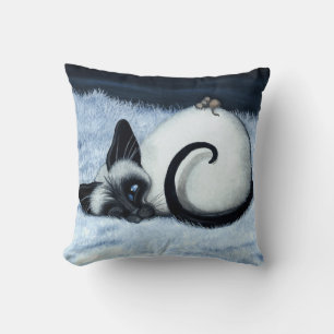 Coussin Siamese Cat Nap par Bihrle