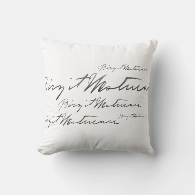Coussin Signature de Birgit Westman (Recto)