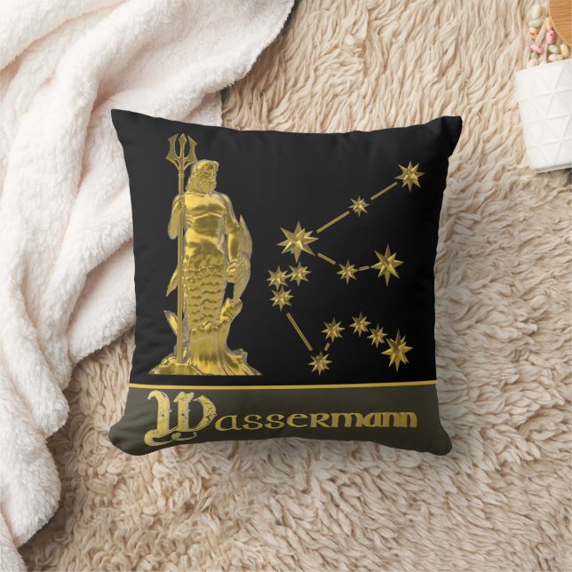 Coussin Signe astrologique Verseau -  (Couverture)