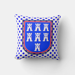 Coussin Signe Saxon Rouge Bleu