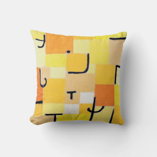 Coussin Signes en Jaune, Paul Klee