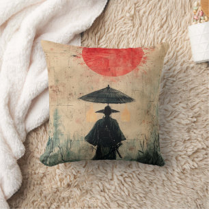 Coussin Silent Samurai Forêt Cramoisie (2)