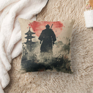 Coussin Silent Samurai Forêt Cramoisie (3)