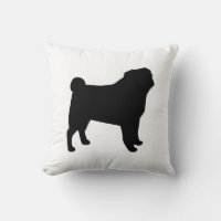 Silhouette Carlin noir | Amoureux des chiens noir 
