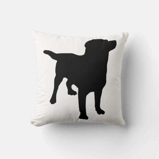 Coussin Silhouette de chien (Recto)