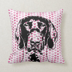 Coussin Silhouette de chien d'indicateur de Shorthair