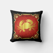 Silhouette de crabe marin marine/or/noir/bleu tho