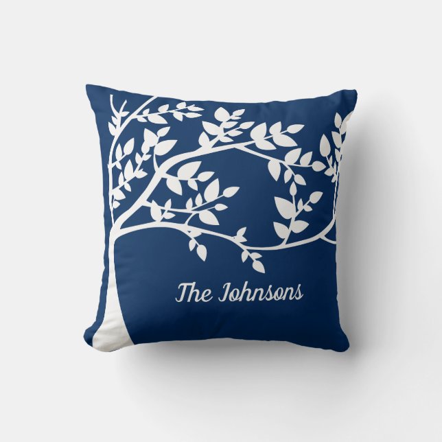 Coussin Silhouette de l'arbre (Recto)