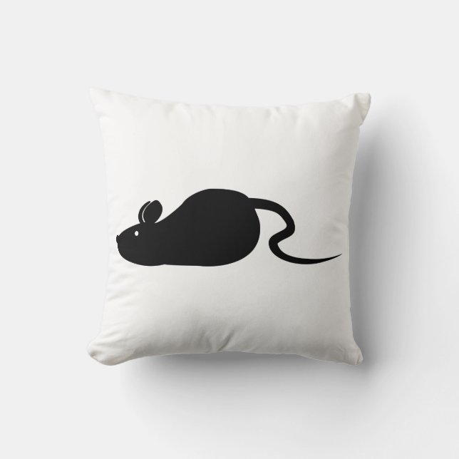 Coussin Silhouette de souris (Recto)