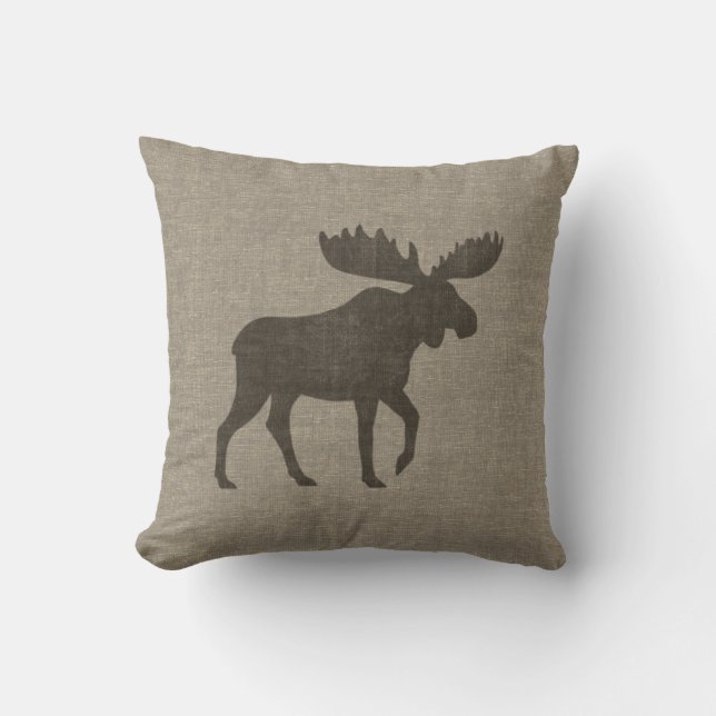 Coussin Silhouette d'Oie| La faune du pays| Cabine (Recto)
