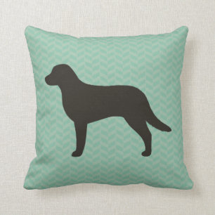 Coussin Silhouette du ravitailleur de la baie de Chesapeak