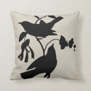 Coussin Silhouette IV d'Audubon