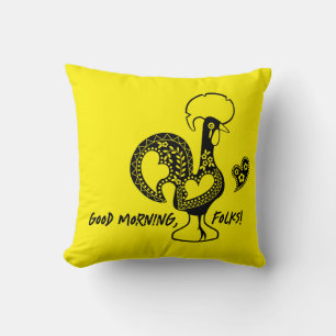 Coussin Silhouette Moderne Du Coq Portugais