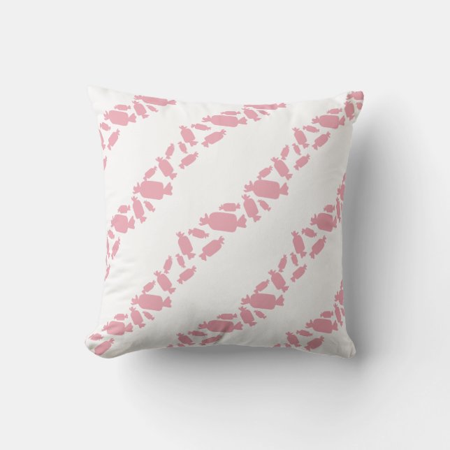 Coussin Silhouette Motif de bonbons (Recto)