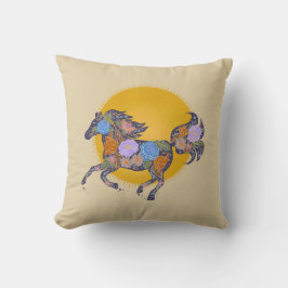 Coussin Silhouette_Violet du Cheval Floral