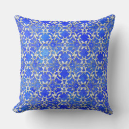 Coussin Silver Grey Blue Dancing Solls Motif