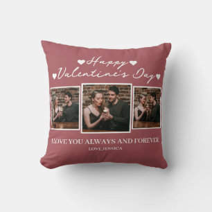 Coussin Simple Elegant Love valentine's day Couple photo