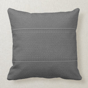 Coussin Simple gris clair Faux cuir Motif
