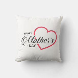Coussin Simple Joyeuse fête des mères Lancer l'oreiller