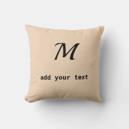 Coussin simple minimum ajouter votre texte monogramme phot