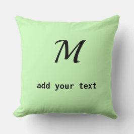 Coussin simple minimum ajouter votre texte monogramme phot