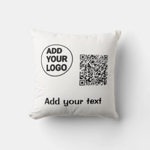 Coussin Simple minimum q r code ajouter logo code d'analys