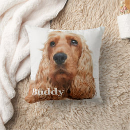Coussin Simple Modern Custom Dog Photo