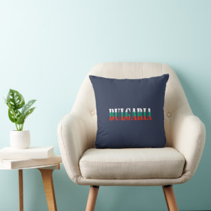 Coussin Simple moderne Bulgarie National Drapeau Vêtements