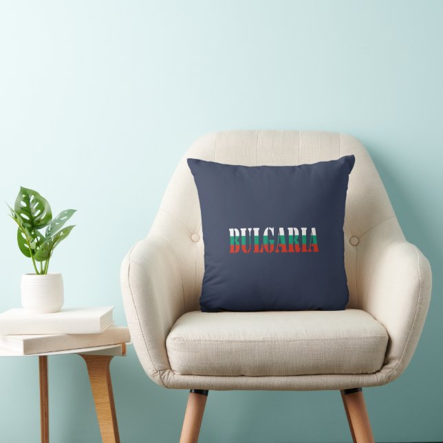 Coussin Simple moderne Bulgarie National Drapeau Vêtements (Chaise)
