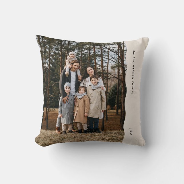 Coussin Simple moderne onduleur bord une photo neutre (Recto)