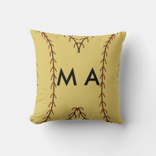 Coussin Simple monogramme ajouter votre nom lettre man min