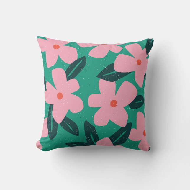 Coussin Simplicité florale : Beauté Abstraite (Recto)