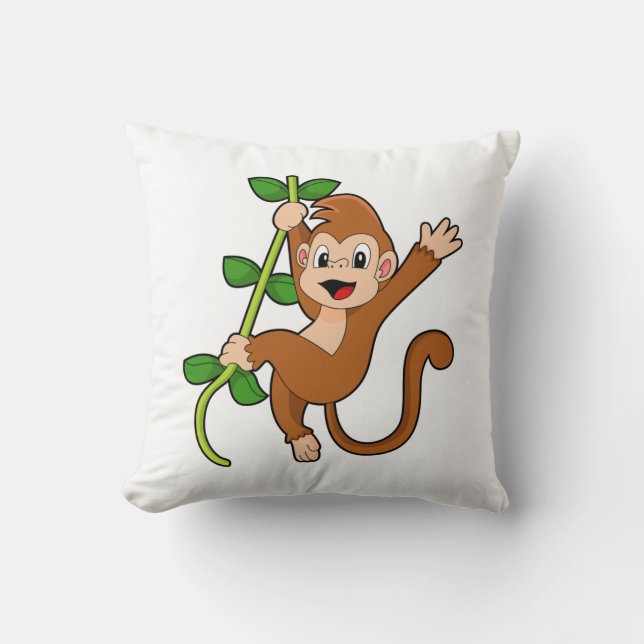 Coussin Singe dans la jungle (Recto)