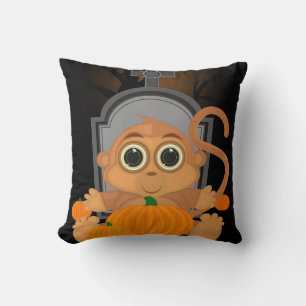 Coussin Singe d'Halloween