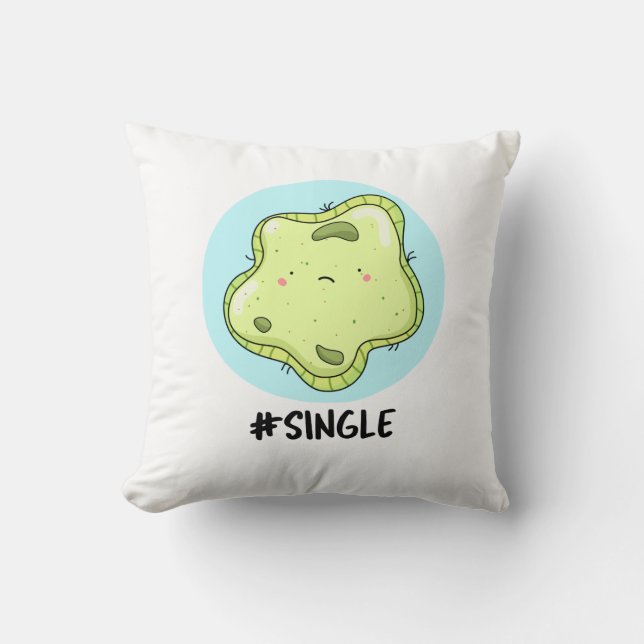 Coussin #Single Funny Solo Cell Biology Pun (Recto)