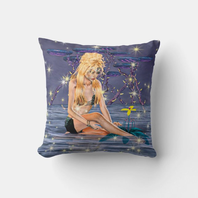 Coussin Sirène dorée (Recto)